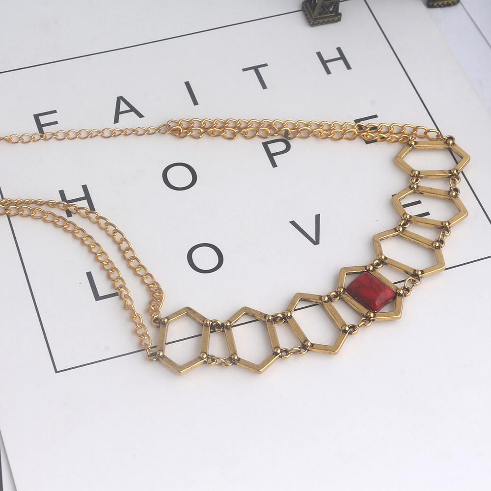 Melisandre Red Robe Necklace With Ruby Pendant For Cosplay And Vintage Style