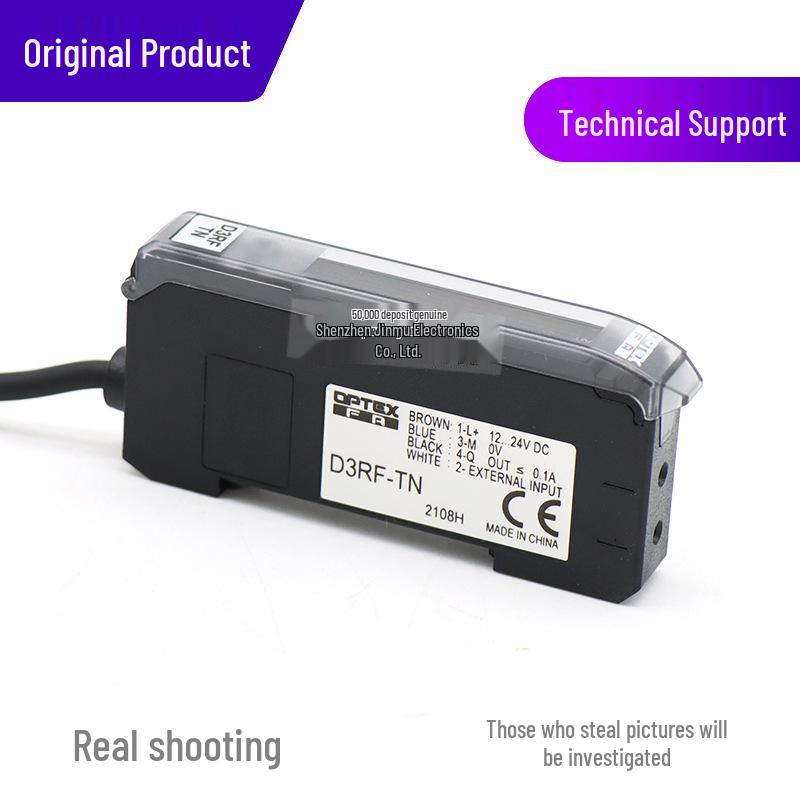 Optex High-Speed Fiber Amplifier D3RF-TN/D3RF-TN-F07 for Long-Distance Detection