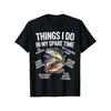 Fishing Activities Graphic Tee Mens Humorous Cotton Casual Crew Neck Tshirt
