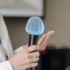 Seiko Disposable Microphone Cover 200 Pieces Non-Woven Fabric Wind Screen Microphone Protection Cover Blue Karaoke Meetings Speech Events Business Use