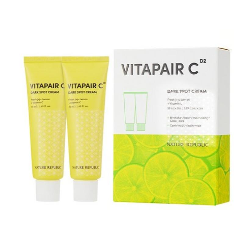 Nature Republic Vitapair C Dark Spot Brightening Cream 50ml+50ml Set Whitening & Tone Correction Care