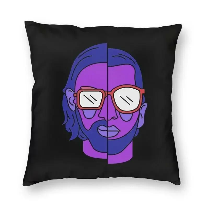 Throw Pillow Case Decoration Square French Rapper Mushic Cushion Cover  Pillowcover for Sofa Soft