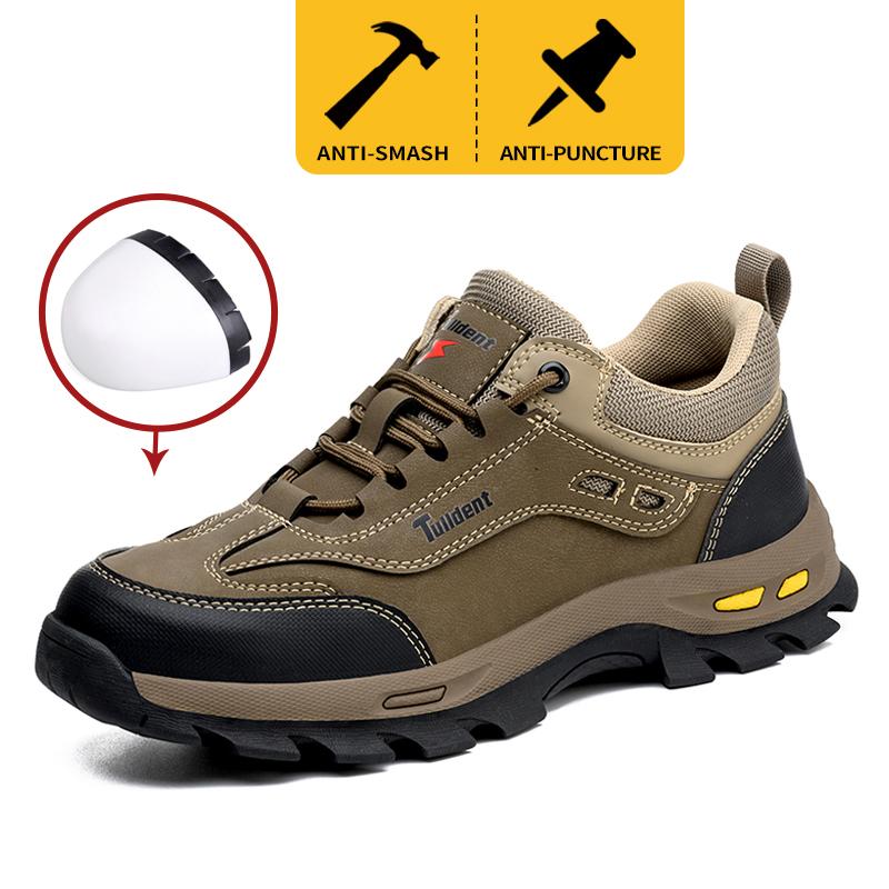 Men's Safety Shoes, Puncture Resistant Work Shoes, Men's Protective Shoes, Wear-resistant Work Boots  Tactical Boots