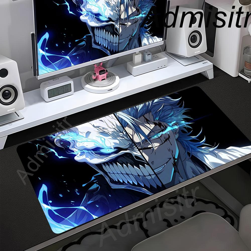 Large Mouse Pad Black White Anime BLEACH Mause Mats Gaming Accessories Office Gamer Keyboard Desk Mat Kurosaki Ichigo Mousepad