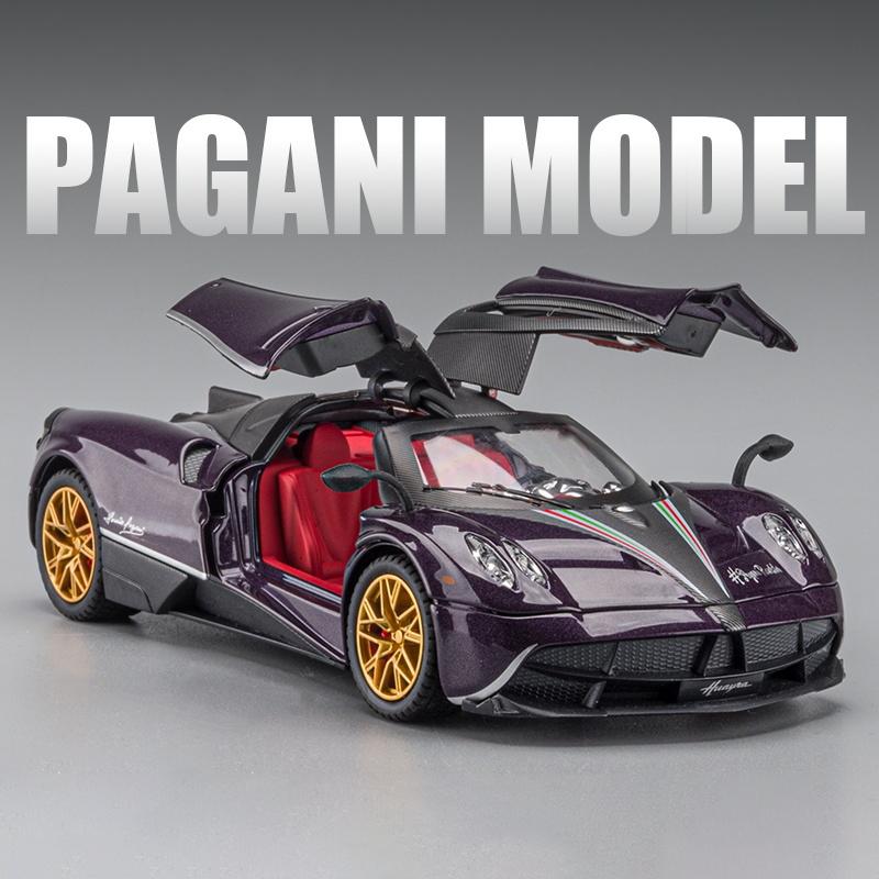 1/22 Pagani Huayra Dinastia Supercar Alloy Car Toy Car Metal Collection Model Car Sound and Light Toys for Children