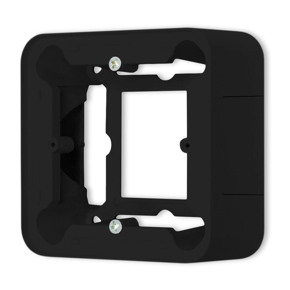 Double stair switch USA rounded surface-mounted set Mini matt black