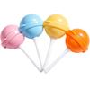 Silicone Lollipop Ice Pop Mold: 4 Set Colorful DIY Sphere - Creative Frozen Treats for Summer Parties Kids