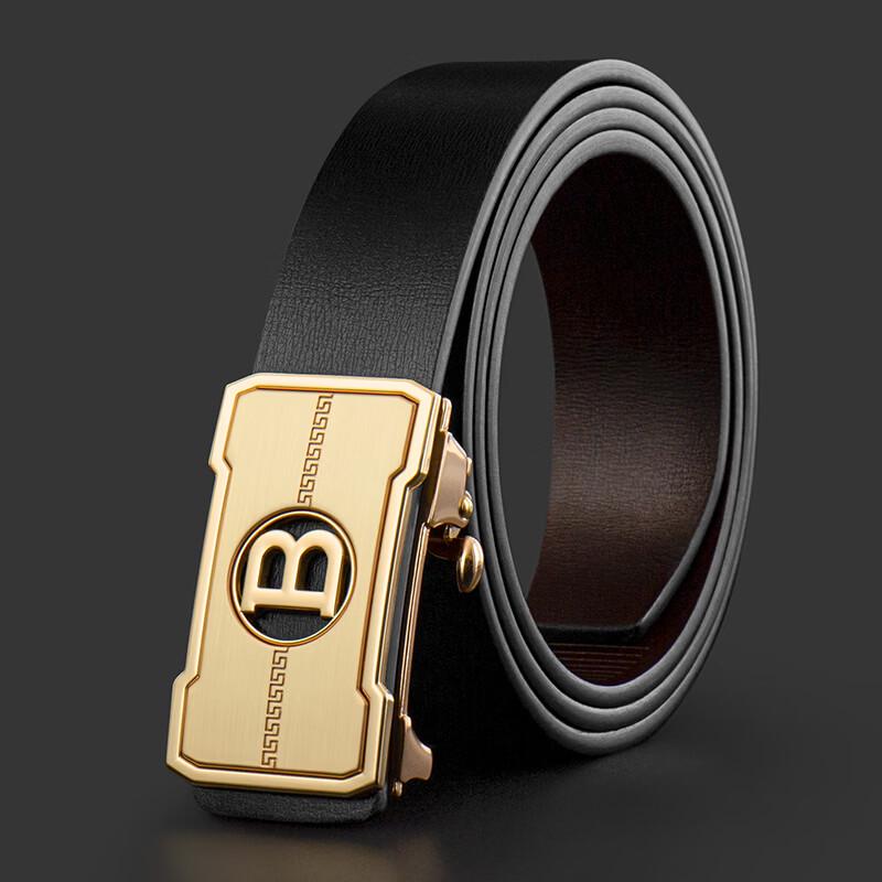 COW Men's Genuine Leather Automatic Buckle Belt