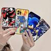 Game Sonic Movie Anime Phone Case For Iphone 17 16 15 14 13 12 11 Pro Max Plus Black Shell Cover Case