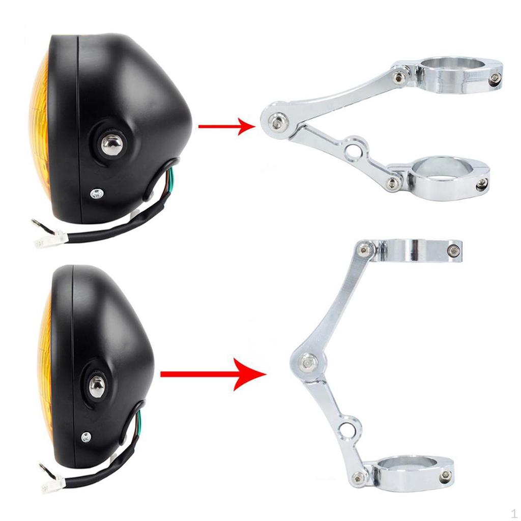 1 Motorbike Headlight Bracket Clamp 39-41mm Fork Tube Holder for