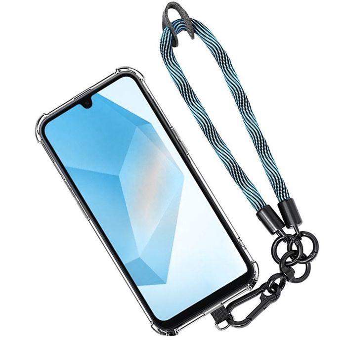 Coque de protection - BOOLING - Samsung Galaxy A56 5G - Antichoc - Dragonne Amovible - Bleu