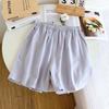 Pure Cotton Double-layer Yarn Nightdress Women's Spring and Summer New Round Neck Pure Cotton Medium and Long Dress Can Be Worn Outside Loungewear