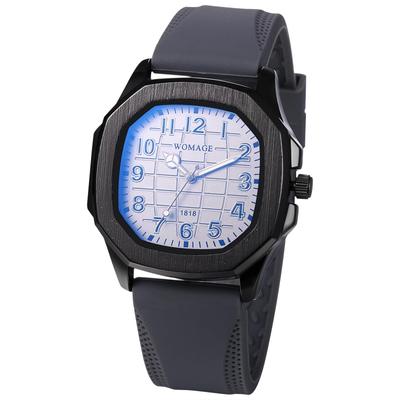 Silicone Sports Watch Waterproof Analog Quartz Rubber Strap Accessories Birthday Christmas Day Present Men's Stylish Men's - Valentine's