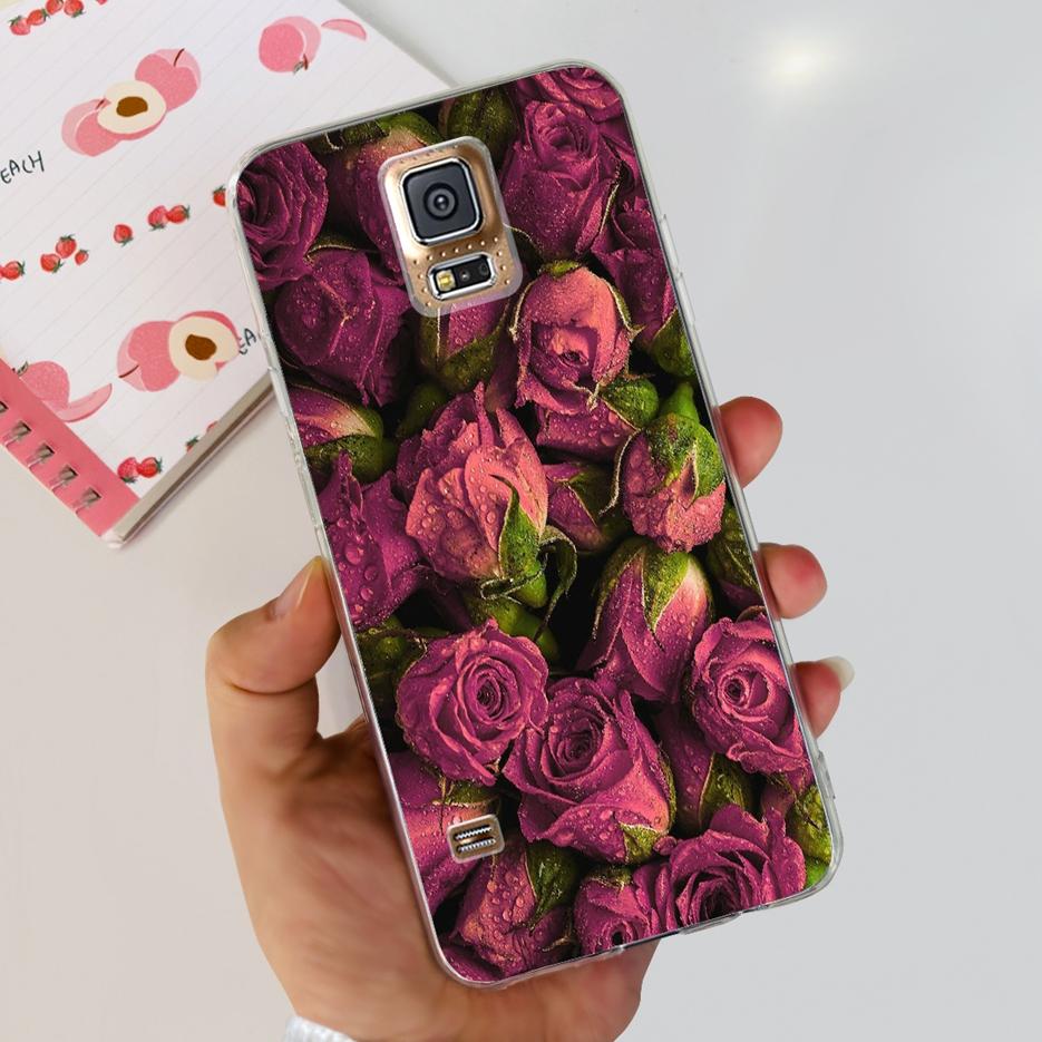 For Samsung Galaxy S5 Case G900F G900I G900M G900A G900T Cute Painted Cover Soft TPU Phone Case For Samsung S5 S 5 GalaxyS5 Bags