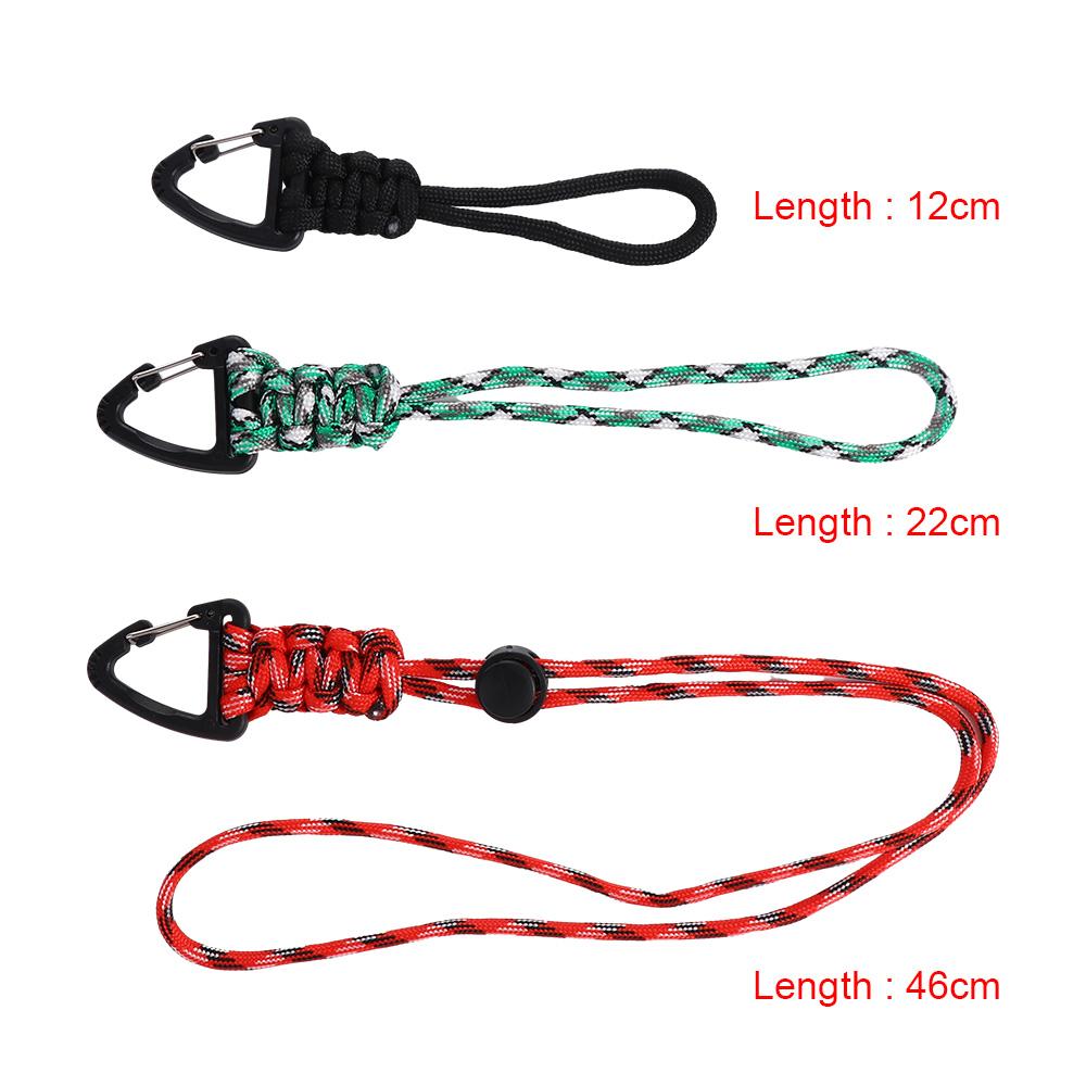 Rope Key Lanyard Backpack Key Ring Woven Paracord Keychain Hand-Woven Starp Nylon Lanyard