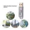 USB Thermometer Hygrometer Temperature Sensor Data Logger Recorder Silver