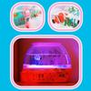 Cartoon Mini Simulation Fish Tank Lovely LED Light Up Tank Music Interactive Aquarium Toys  Home