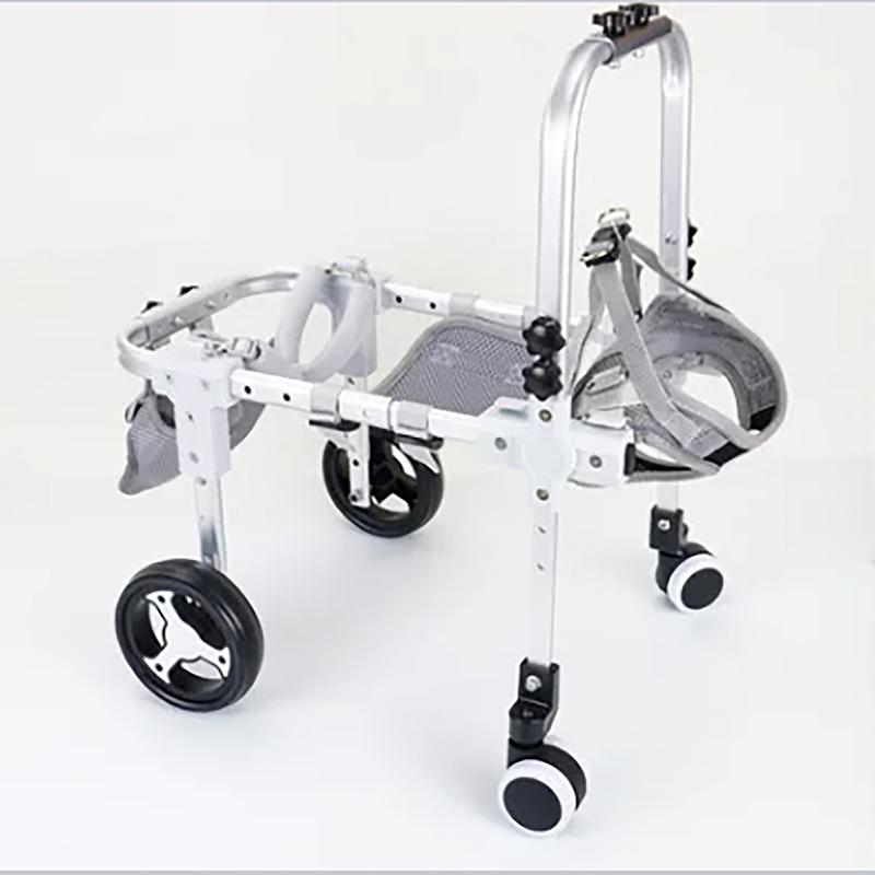 Cadeira de Rodas para Cachorro Cadeira de Rodas para Gato Retrátil Leve Veículo Assistido para Caminhada de Animal de Estimação Transportador de Animal de Estimação