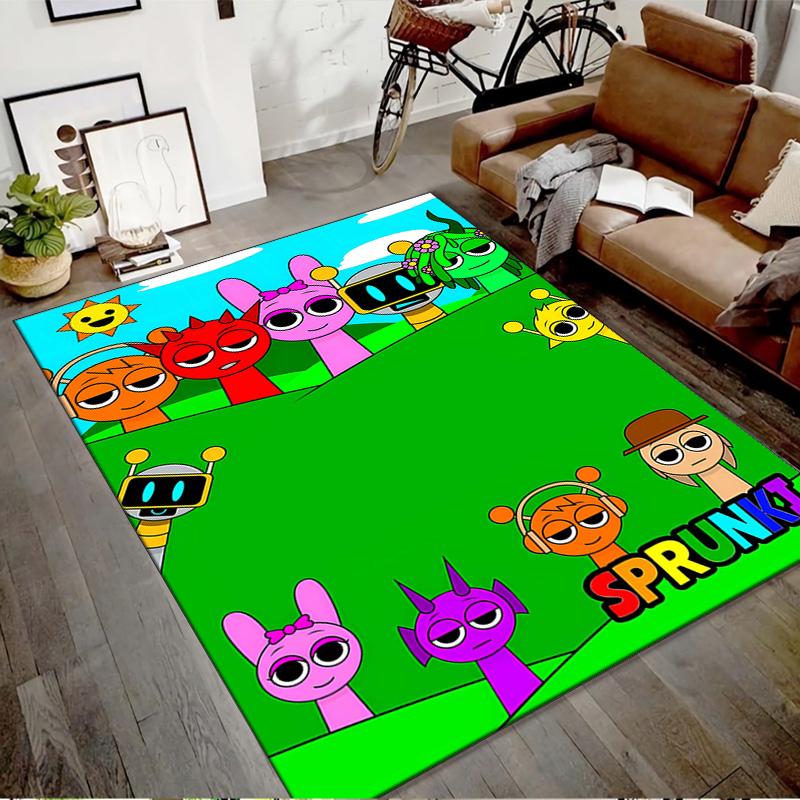 1pc SPRUNKI8 Design Printed Area Rug Carpet for Bedroom Living Room Home Decor Rugs Mat Non Slip Mat Rug for Bedside