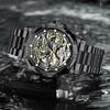 Mens Dragon Watch Automatic Mechanical Watches Fashionable Business Luminous Waterproof Hollowed Out Wrist Watch