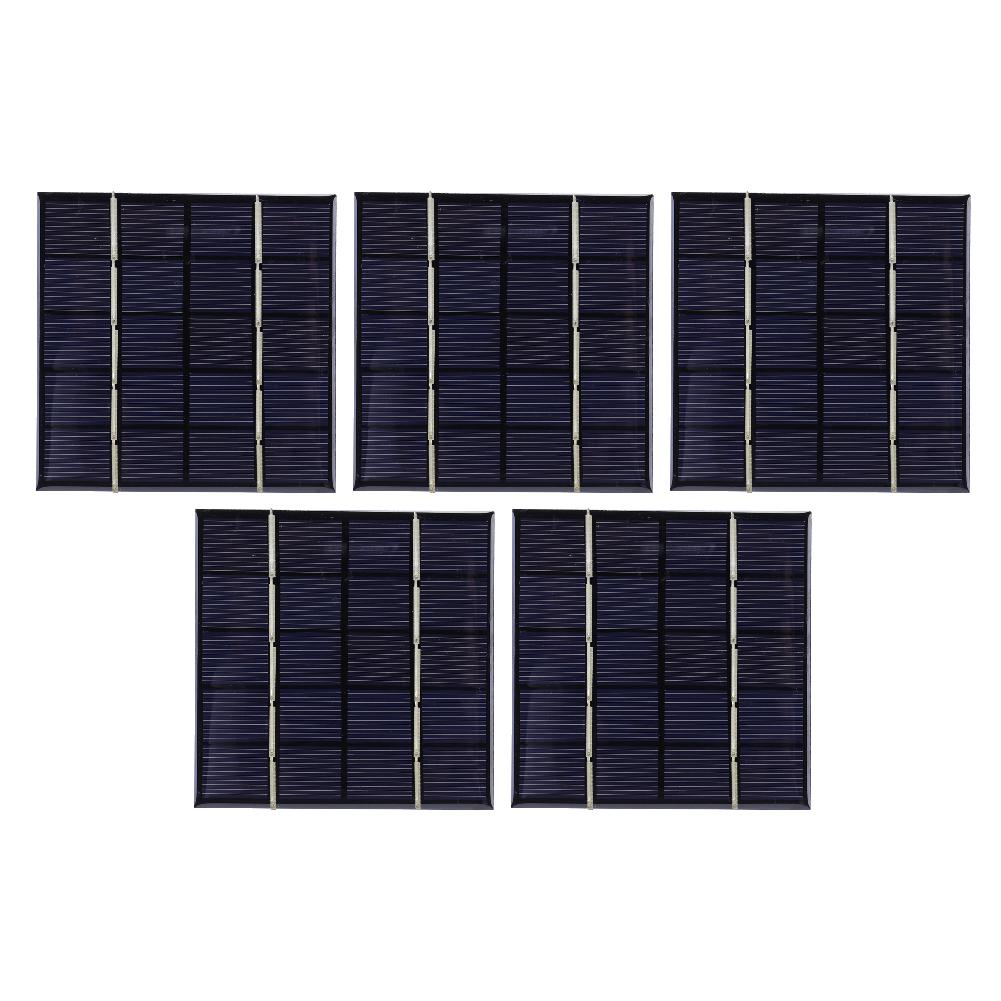 3/5Pcs 3W 5V Portable Solar Panel Photovoltaic Cells Solar Plate for 3.7V Battery 3-5V Battery/Phone Charger Solar Panel Charger