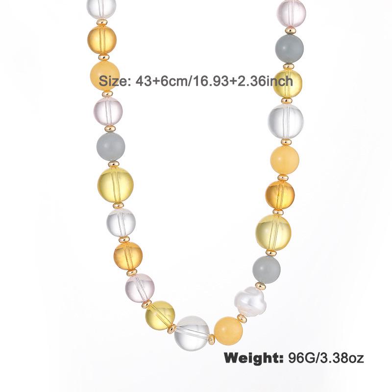 Kenjie Été Vente Chaude Collier Coloré en Perles de Verre pour Femmes - Mode & Design Original