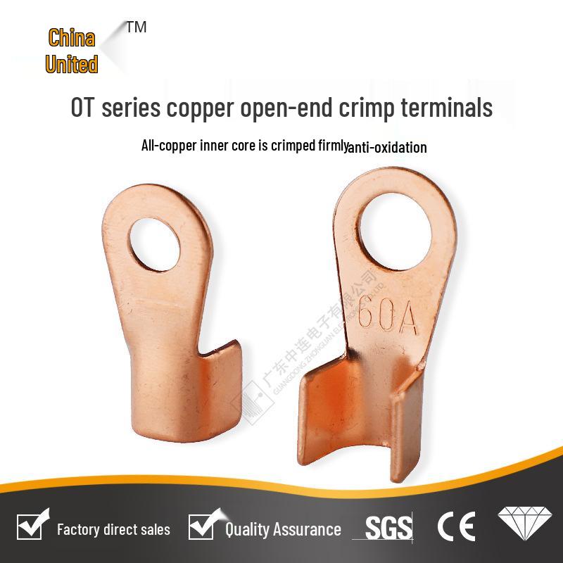 Tin-Plated OT Copper Quick Connect Crimp Terminal
