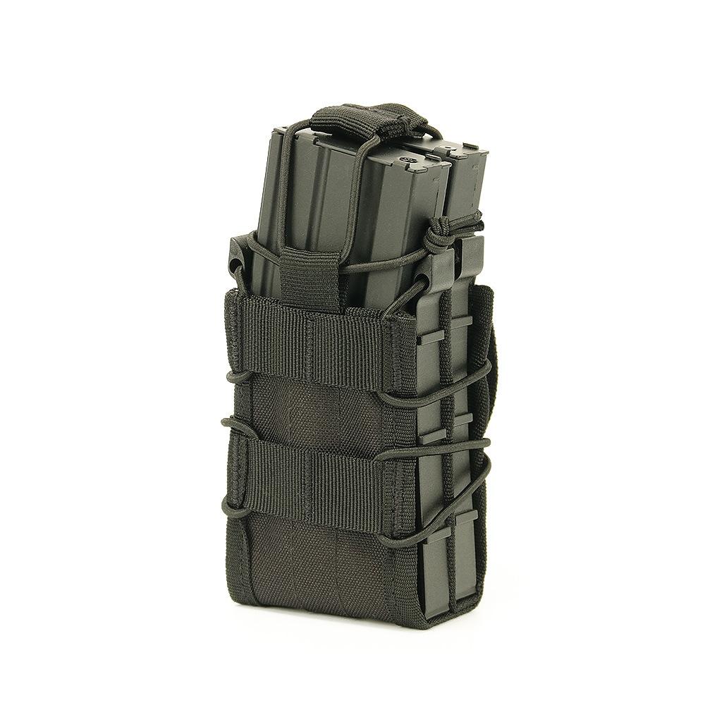 Tiger double full size cs camouflage quick pull function bag 5.56/7 .62molle double layer accessory magazine box