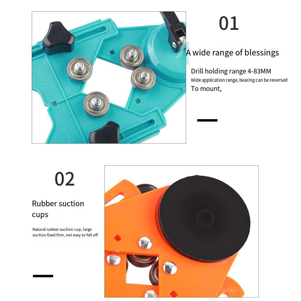 Adjustable Masonry Drill Bit Set Ceramic Tile Glass Hole Drill Guide Openings Locator Ceramic Cutter Construction Tools