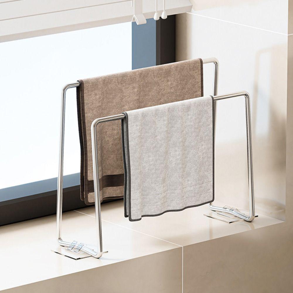 Vertical Dish Rag Storage Rack Save Space Hand Towel Drain Stand Dishrag Organizer  Kitchen Sink
