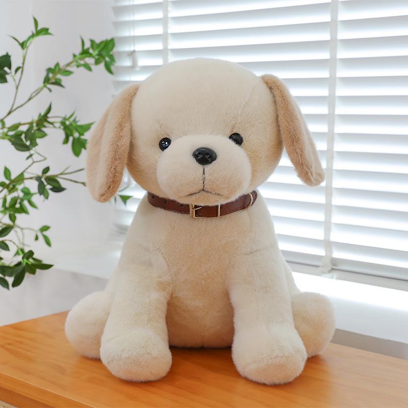 

Милая плюшевая игрушка лабрадор, милый питомец, украшение для дома, кукла для когтевого автомата, ошейник для собаки, подарок 23cm【0.22kg】