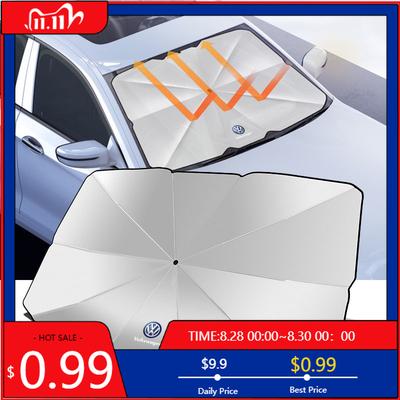 VW GTI GOLF 2026 Hot For VW VOLKSWAGEN Car Windshield Cover Folding Sunshade UV Protection Shield Car Accessories For Volkswagen