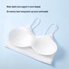 Portable Seamless Ice Silk Disposable Bra - Antibacterial, Wash-Free, White Bandeau for Outdoor Travel