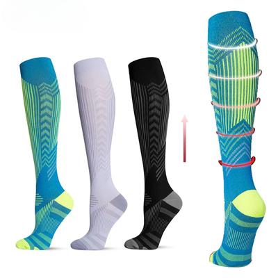 1 Paar Kompressionsstrümpfe für Männer und Frauen, 15–20 MmHg, Unterstützung beim Laufen, Krankenschwestern, im Flug, in der Schwangerschaft, im Kreislauf, Sportsocken