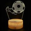 Night Desk Lamp For Children Soccer Football Cleats 3D Illuminated + Remote Control