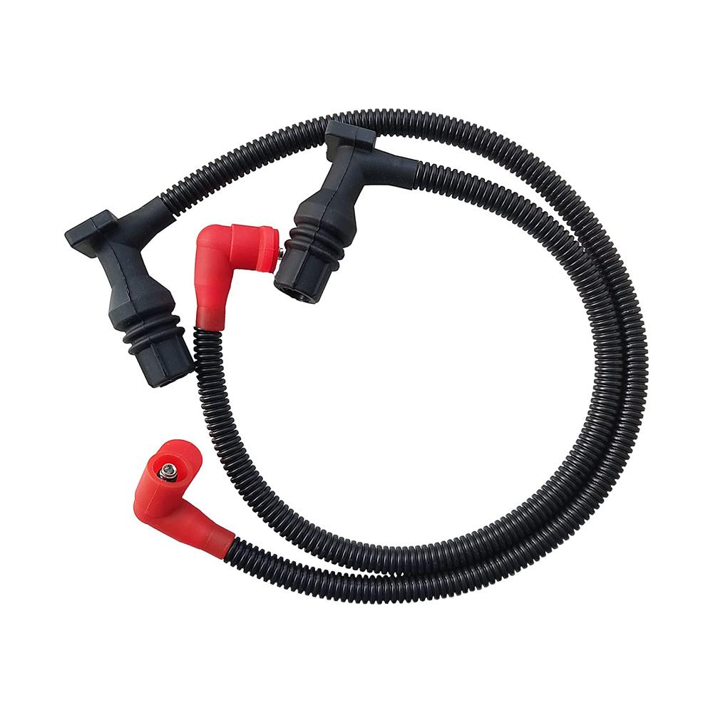 2Pcs Ignition Coil Spark Plug Wire For 11-17 Polaris Ranger 800 4012888, 4012889