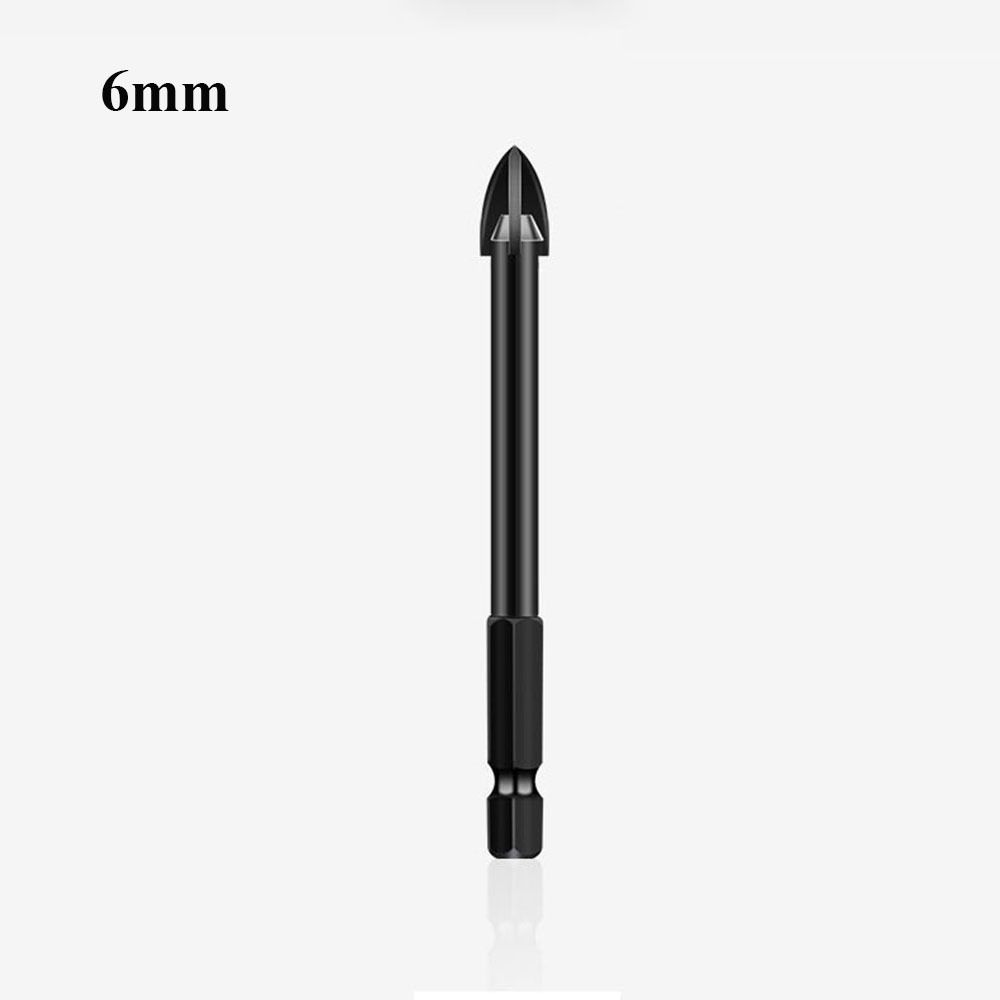 

Многофункциональные сверла 3/4/5/6/8/10/12 мм сплав новый крестообразный шестигранник плитка стекло керамика бетон 6mm