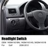 Automotive Accessories for Golf 5 6 Headlight Switches Knob 5KD941431B Easy Installation Headlamp Fog Light Control Switches