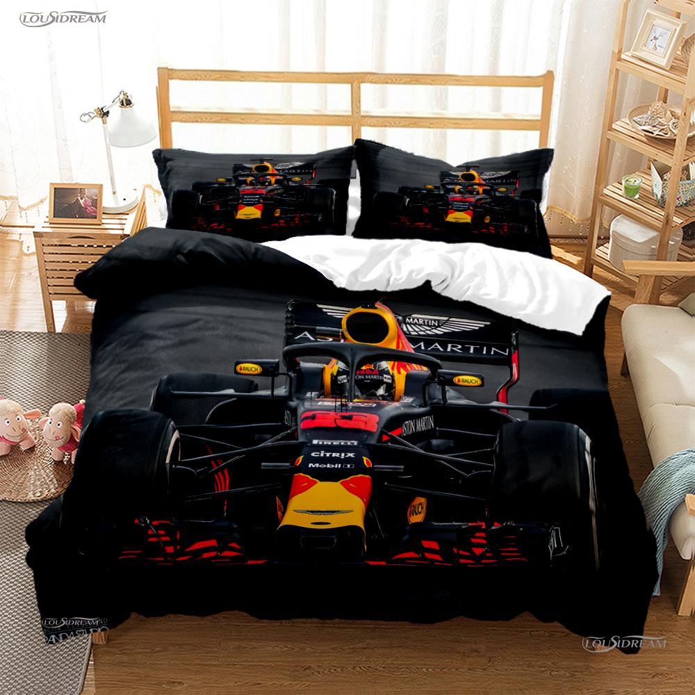 Moto Car Enthusiast All Season Duvet Cover Comforter Bedding set Luxury Soft Quilt Cover and Pillowcase Single/Double/Queen/King