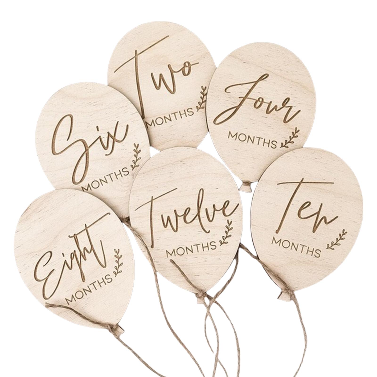

Деревянные ежемесячные карточки ручной работы для младенцев, декоративные деревянные знаки для новоиспеченных родителей, реквизит для фотосъемки и сувениры