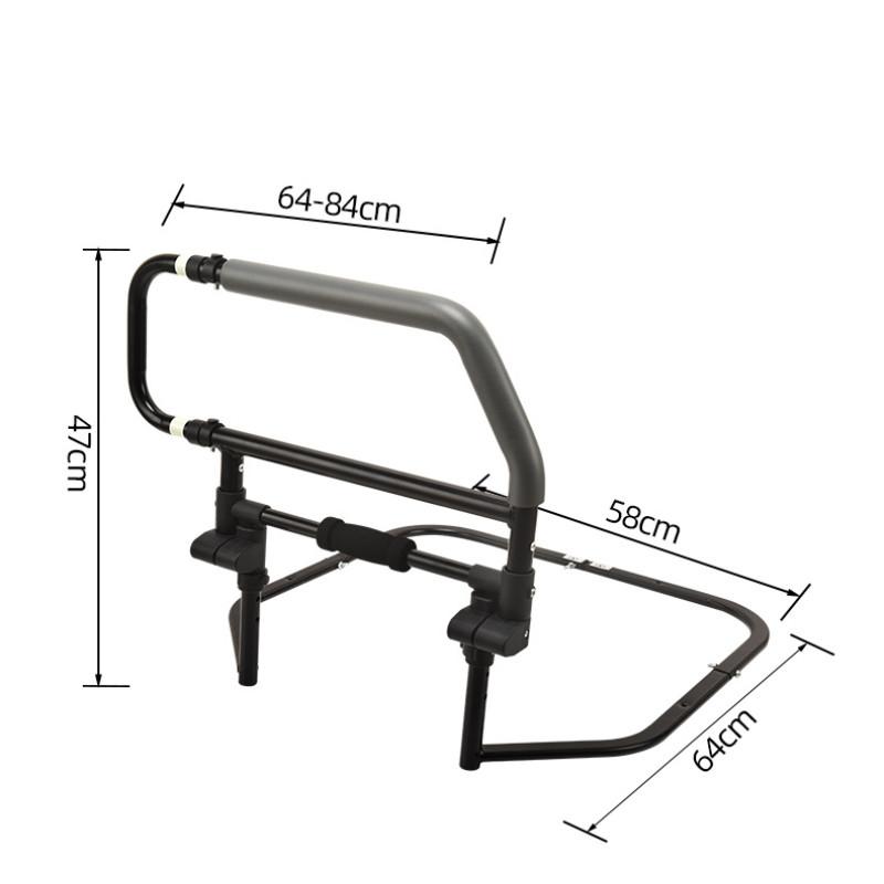 Household Nursing Care Bedside Handrail Hospital Elderly People Assisted Standing Railing Bedside Fixed Anti Fall Device
