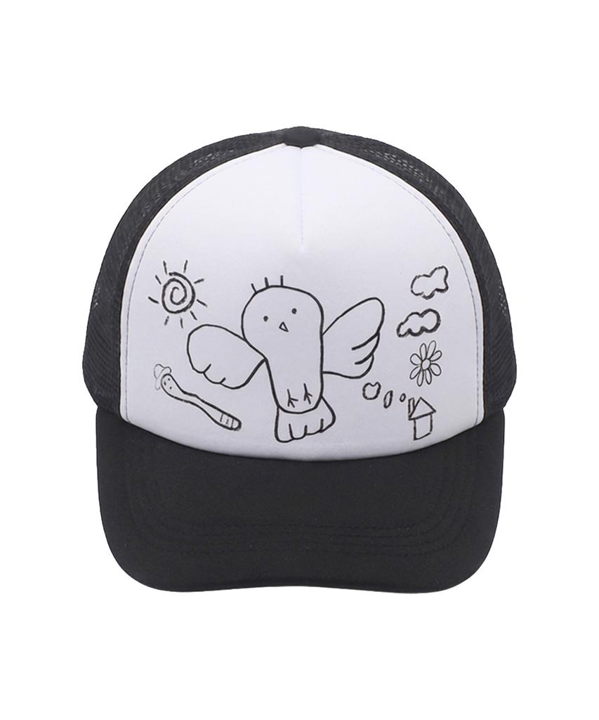 Eolaiteuaenggeul Bird Trucker Cap (2 Colors)