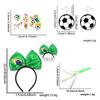 World Football Match Cheer Set, Multi-Country Flag Headband & Badge, Fans Cheering Accessories