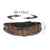 Durable Medieval Knight Belt Costume Wrap Around with Prong Buckle Adjustable PU Leather Waist