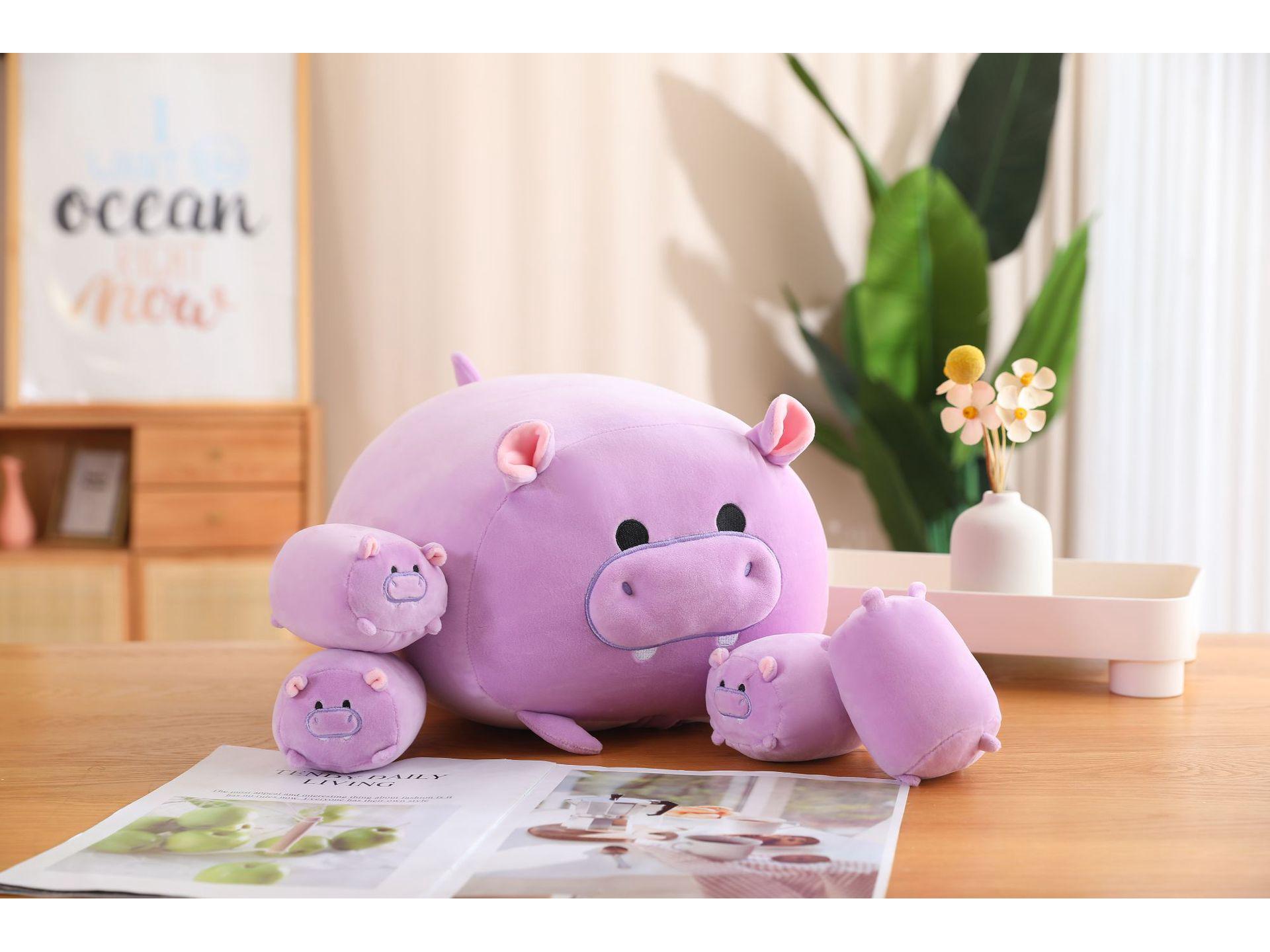 

Плюшевые куклы Слон, Панда и Гиппопотам - Милые мягкие животные, подушки для дивана 40cm 0.6kg