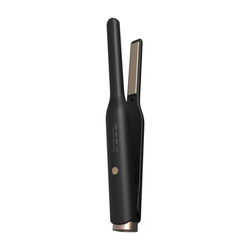 

Multipurpose Hair Straightener And Curling Iron For Men Fast Heating 4 Gear Temperature Control Short Hair Grooming 110V чорний