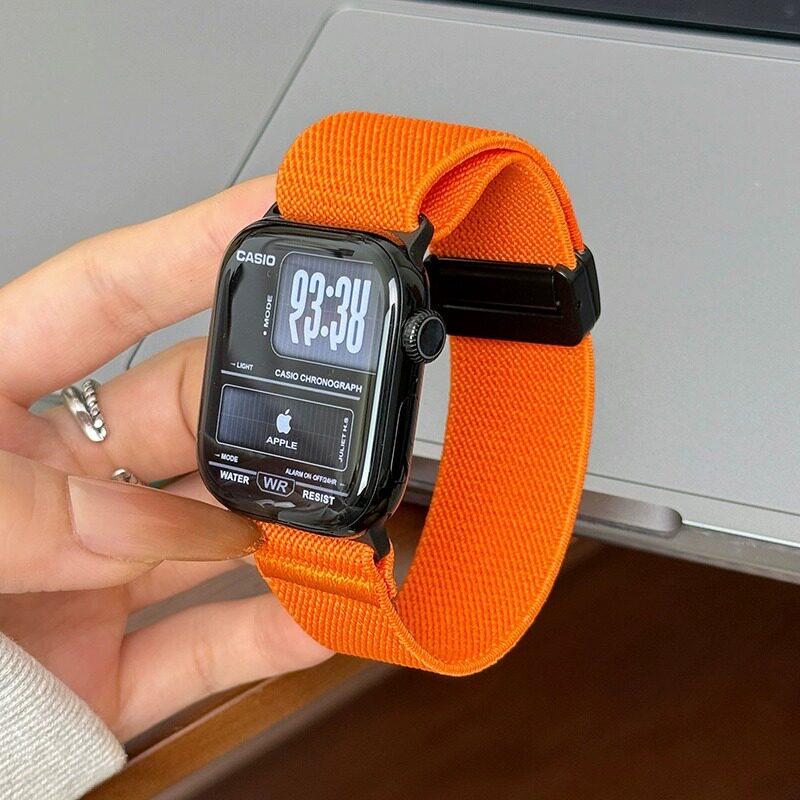 Cinturino E-Buckle Compatibile per Apple Watch Serie 6, 7, 8, 9, 10, 11 e ULTRA