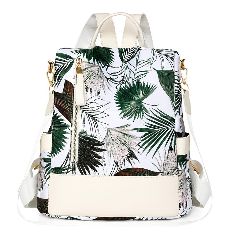 Multi-Purpose Print Backpack Women's Shoulder Bag Large Capacity Multi-Functional Anti-Theft Schoolbag