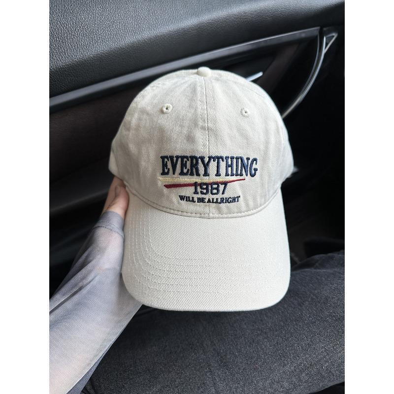 

Новая винтажная бейсболка из стираного хлопка с вышивкой в виде алфавита, мужская и женская, широкополая, для лица, маленькая кепка с козырьком Adjustable