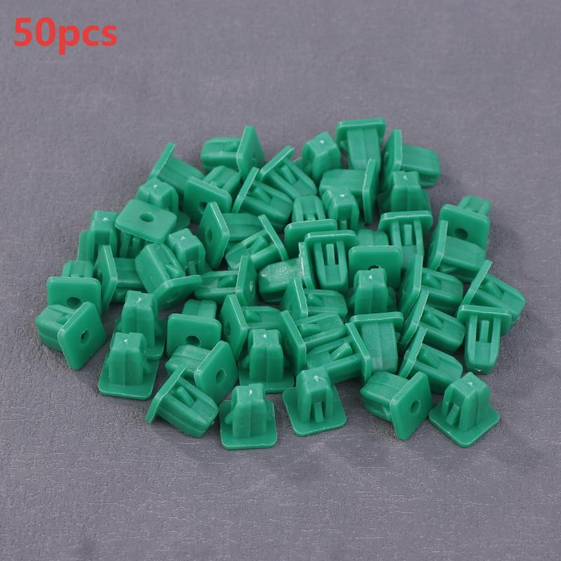 

50/100pcs White Square Auto Fasteners Auto Bumper Fastener Rivet Retainer Clips Push Engine Cover Car Door Trim Panel Clip